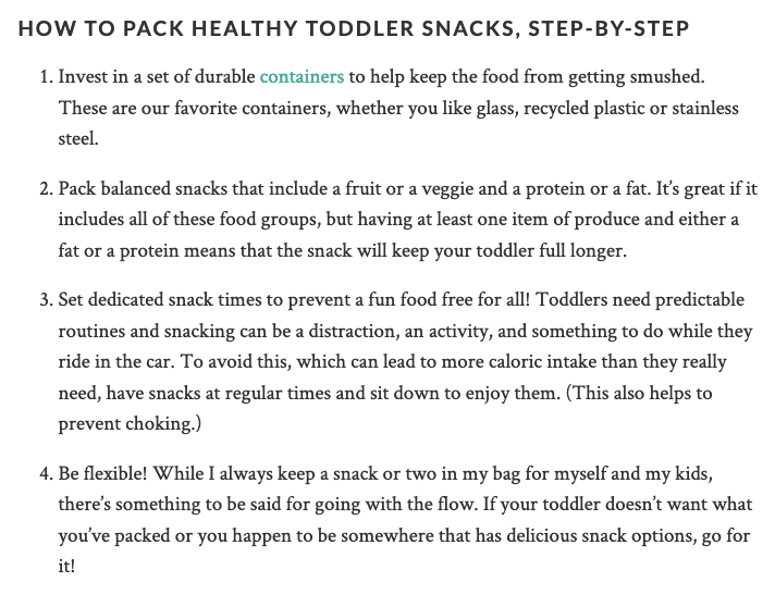 healthy toddler snacks